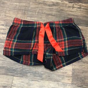 Plaid PJ shorts
